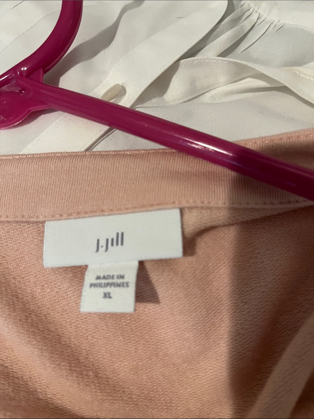 J. Jill Peach Crewneck Knit Top